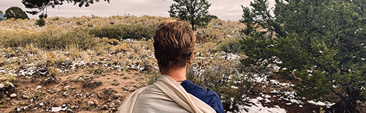 Meditator in long-term retreat at Miyo Samten Ling