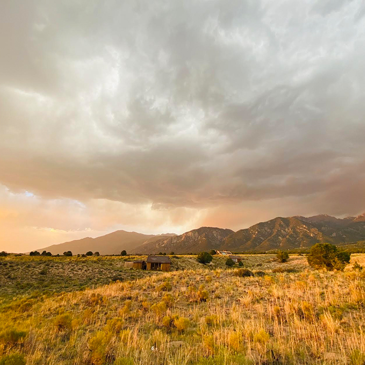 Early sunset at Miyo Samten Ling Hermitage